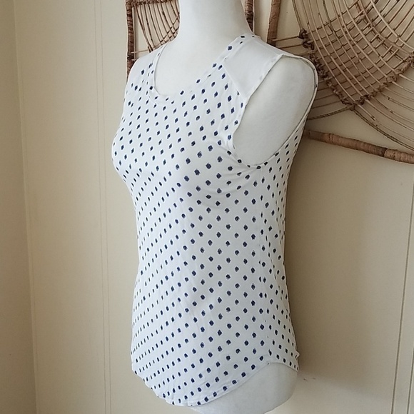 𝅺ann Taylor LOFT XXSP sleeveless blouse rayon - Picture 3 of 7